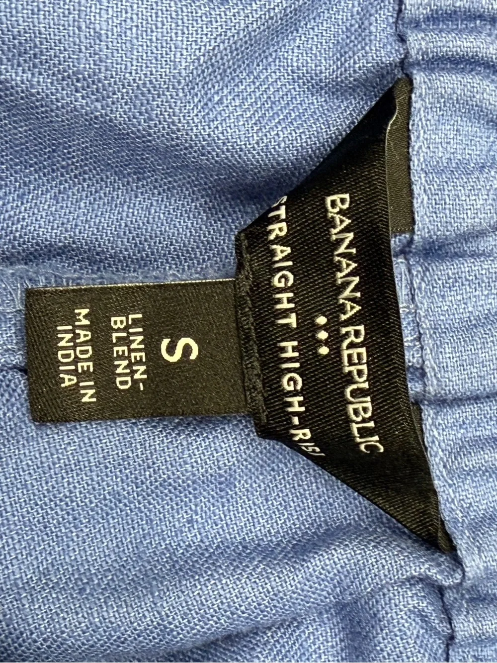 Banana Republic Straight High-Rise Linen Blend Pants